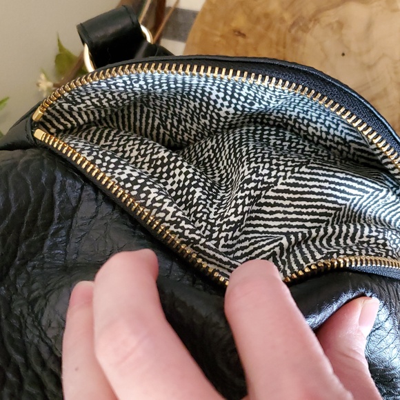 Rebecca Minoff Julian Black Leather Backpack - Picture 4 of 8